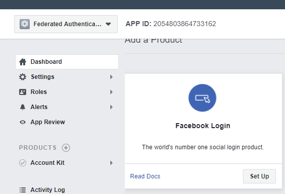 How to add facebook authentication to login page when using