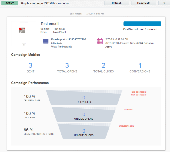 Oracle Eloqua - Simple Email Campaign